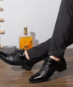 Chaussures classe Pour Hommes haute finition et haute qualité Noir (038)