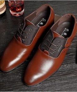 Chaussures classe Pour Hommes haute finition et haute qualité Marron(042)