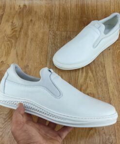 Ballerine pour Homme  – haute finition et haute qualité Blanc (0600)