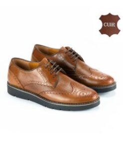 Chaussures Pour Hommes haute finition et haute qualité - Cuir- Camel(107)