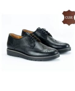 Chaussures Pour Hommes haute finition et haute qualité - Cuir- Noir (107)