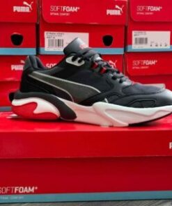 Baskets Sport pour Hommes Mode Sneakers - Gris - PU-PREMIUM