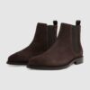 Bottines pour Hommes – Haute finition et haute qualité -Daim-Marron (270)