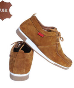 Chaussures Pour Hommes haute finition et haute qualité - Cuir- Camel(DM03)