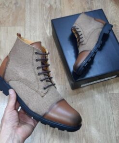 Bottines pour Hommes – Haute finition et haute qualité – Camel (KD19)