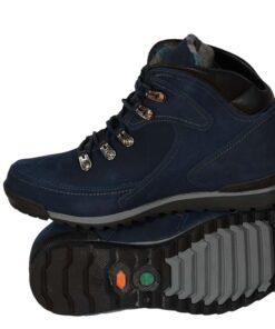 Brodequin pour homme haute finition et haute qualité Bleu( C31)
