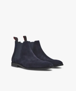 Bottines pour Hommes – Haute finition et haute qualité -Daim-Bleu (270)