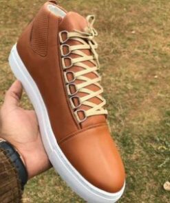 Baskets Sport pour Hommes Mode Sneakers Marron-(F13)