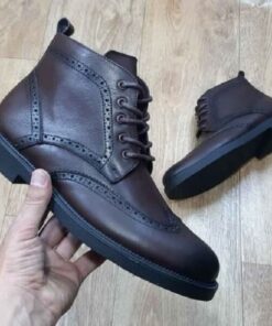 Bottines pour Hommes – Haute finition et haute qualité - Marron (J99)