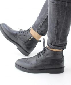Bottines pour Hommes – Haute finition et haute qualité - Noir (J99)