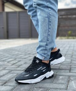 Baskets Sport Pour Hommes Mode Sneakers  - ozweego  - Noir/Blanc